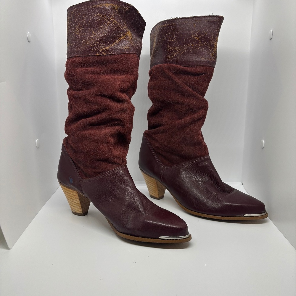 Vintage Dingo Women 7M Boots Rare Style 2" Heel Made In USA
